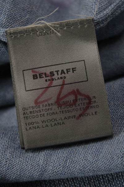 Belstaff Mens Pullover Wool Crew Neck Gray Sweater Long Sleeve Size XL