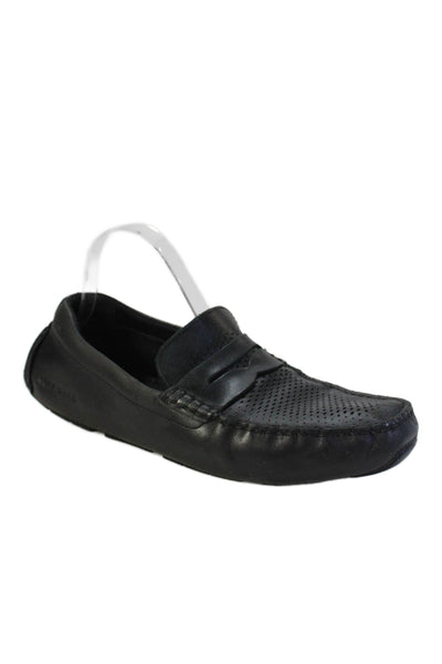 Cole Haan Grand.OS Mens Leather Slip-On Dress Loafers Solid Black Size 9.5