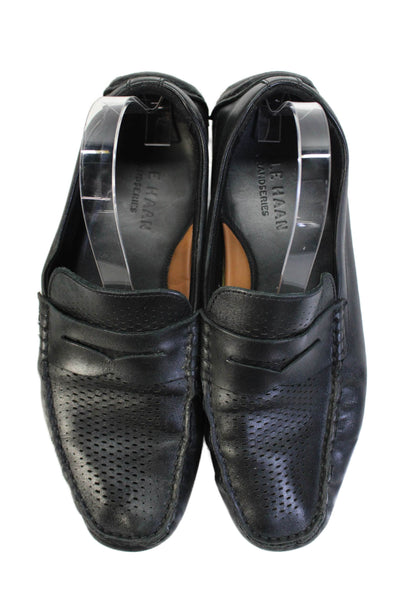 Cole Haan Grand.OS Mens Leather Slip-On Dress Loafers Solid Black Size 9.5