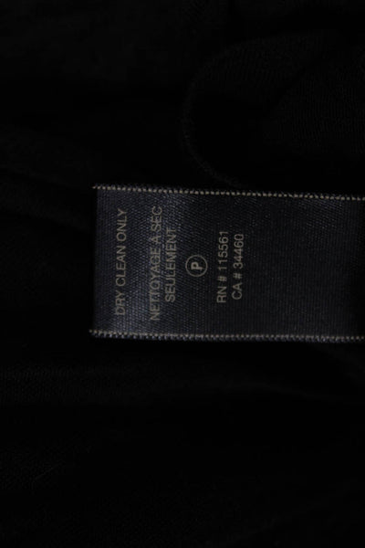 7 For All Mankind Womens V-Neck Black Lyocell Top Gothic Hook & Eye Size XS