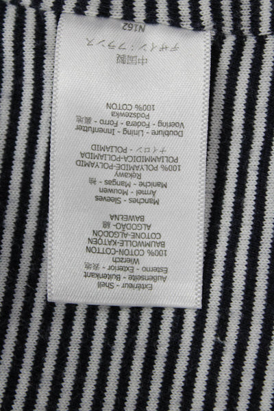 Petit Bateau Girls Cotton Double Breasted Long Sleeve Blazer Navy Blue Size 12Y