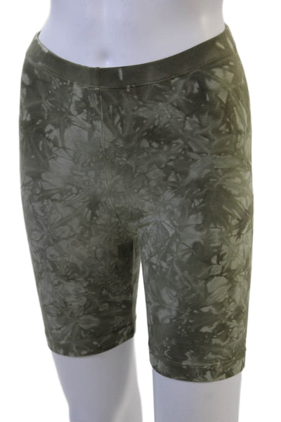 Cotton Citizen Unisex Biker Shorts Camouflage Green Size S