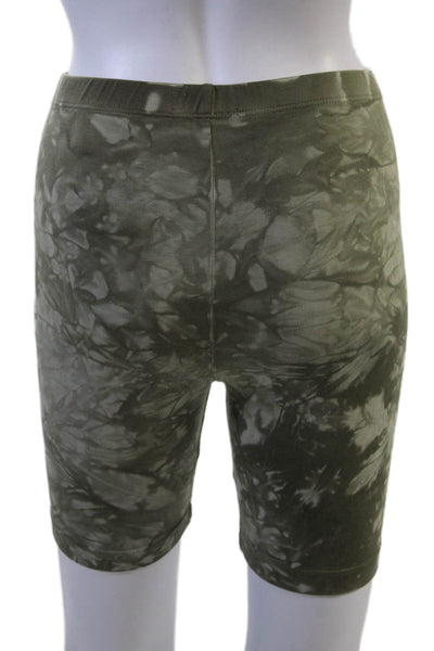 Cotton Citizen Unisex Biker Shorts Camouflage Green Size S