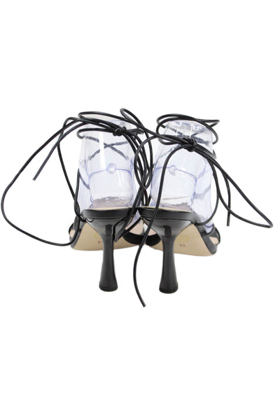 Alamour Womens Laila Strappy Square Toe High Heels Shoes Black Size 8