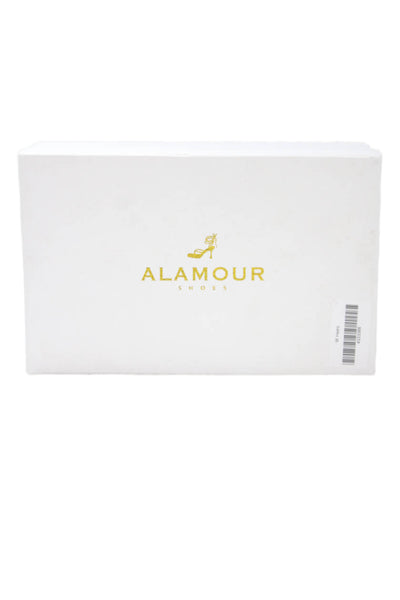 Alamour Womens Laila Strappy Square Toe High Heels Shoes Black Size 8