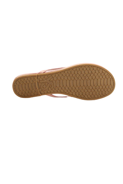 Yosi Samra Womens Glittery Slip On Thong Flip Flop Shoes Pink Size 8