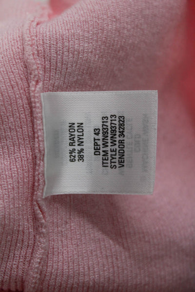 Nordstrom Women Basic Pink Short Sleeve Round Neck T-Shirt Size S