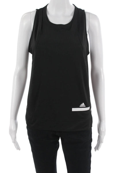 Adidas by Stella McCartney Women Basic Black Sleeveless Round Neck Tank Size XS