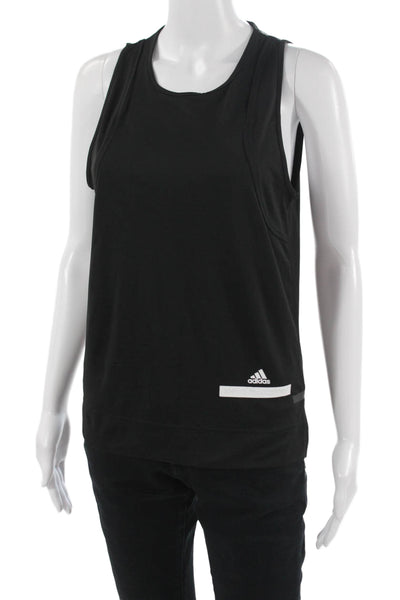 Adidas by Stella McCartney Women Basic Black Sleeveless Round Neck Tank Size XS