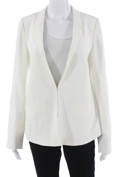 Derek Lam Womens White Collared Long Sleeve Blazer Size 6