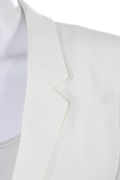 Derek Lam Womens White Collared Long Sleeve Blazer Size 6