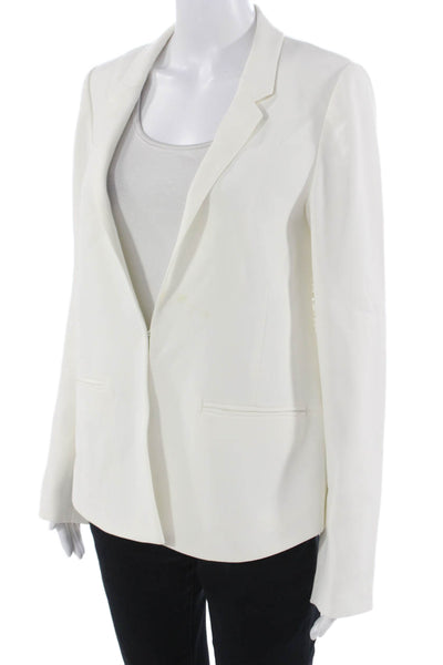 Derek Lam Womens White Collared Long Sleeve Blazer Size 6