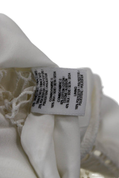 Derek Lam Womens White Collared Long Sleeve Blazer Size 6