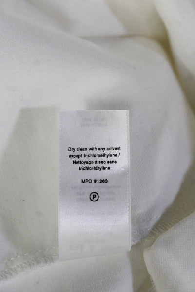 Rag & Bone Women White Ankle Dress Pants Cotton Zip Size 4