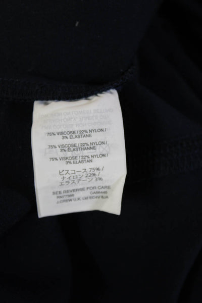 J Crew Women Ankle Cropped Dark Blue Pants Size PL