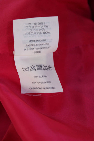 J Crew Womens Pink Sheath Dress Wool Short Sleeve Round Neck Size 10