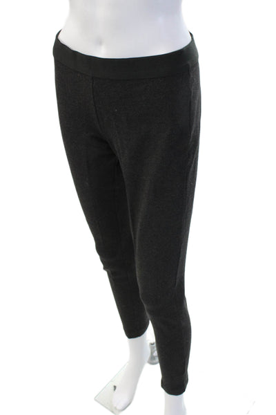 J Crew Women Dark Gray Ankle Jeggings Zip Closure Viscose Blend Size 8