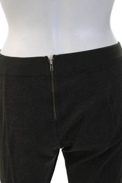 J Crew Women Dark Gray Ankle Jeggings Zip Closure Viscose Blend Size 8