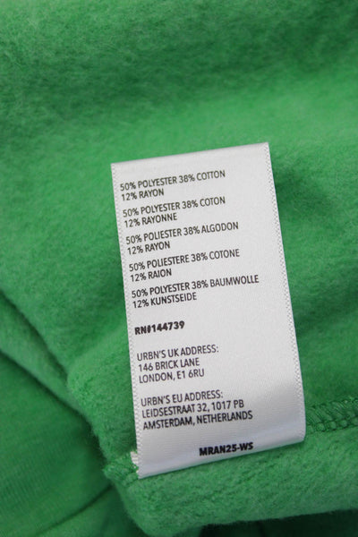 Midnight Rider Women Green Astro Graphic Pullover Sweatshirt Crewneck Size M
