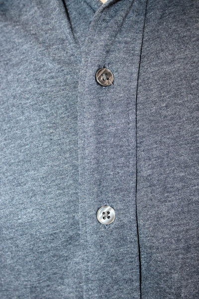 Bonobos Mens Cotton Collared Long Sleeve Slim Fit Button-Down Shirt Blue Size L