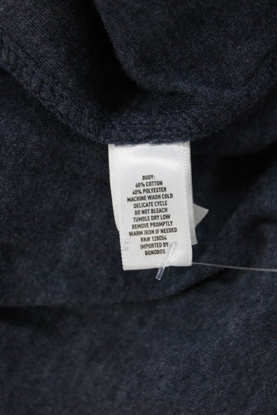 Bonobos Mens Cotton Collared Long Sleeve Slim Fit Button-Down Shirt Blue Size L
