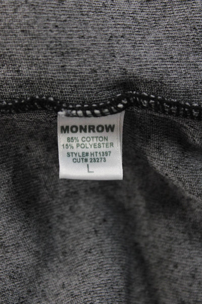 Monrow Womens Black V Neck Camisole Sleeveless Size L