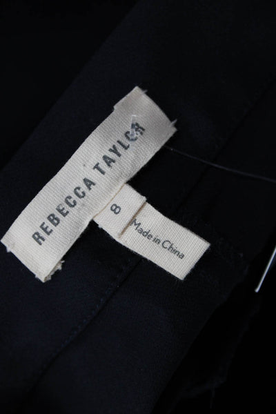 Rebecca Taylor Women Ankle Cropped Dress Pants Black Size 8