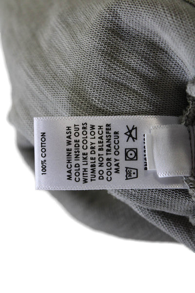 Cotton Citizen Women Cropped Gray Crewneck Longsleeve T-Shirt Size S