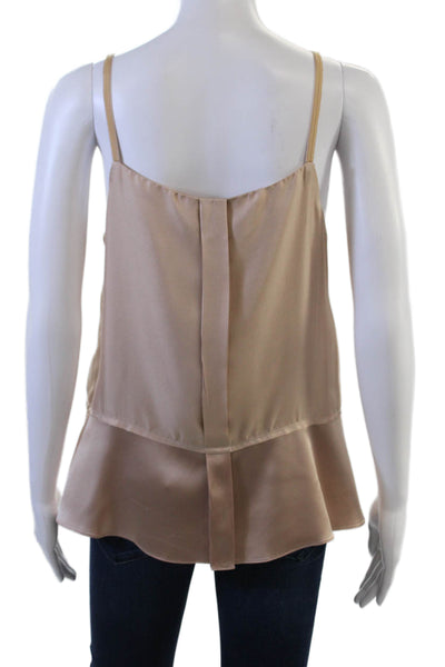 Rag & Bone Womens Silk V-Neck Camisole Beige Size 6