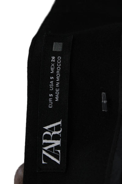 Zara Women Black Mini Wrap Skirt Size S