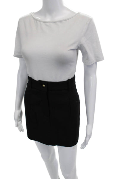 J Crew Women Mini Pencil Skirt Black Size 4