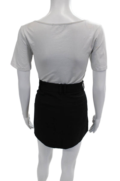 J Crew Women Mini Pencil Skirt Black Size 4