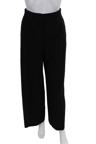 Zara Womens Dress Pants Black Button Size S