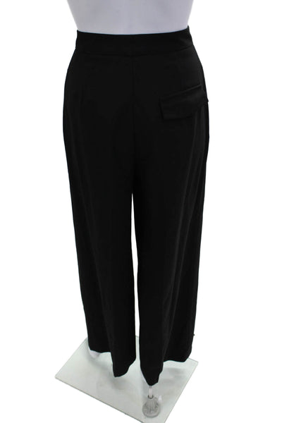 Zara Womens Dress Pants Black Button Size S