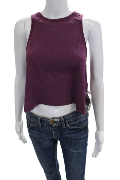 FP Movement Womens Purple Cropped Tank Crewneck Boho Size XS