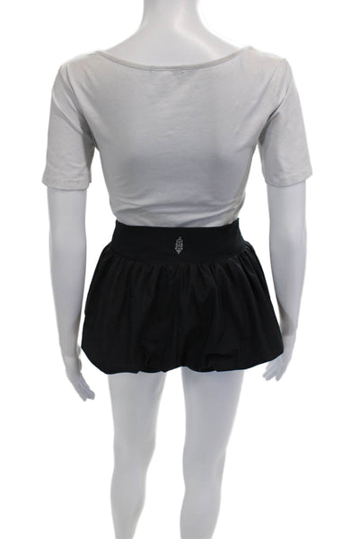 FP Movement Women Mini Skater Skort Black 100% Polyester Size S