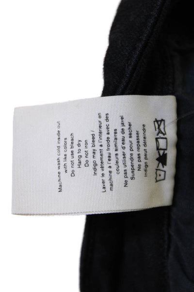 Rag & Bone Womens Ankle Skinny Jeans Black High Rise Size 25