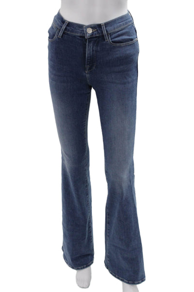 Frame Womens Flared High Rise Blue Jeans 34 Inseam Size 24
