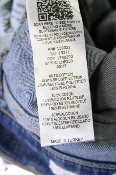 Frame Womens Flared High Rise Blue Jeans 34 Inseam Size 24