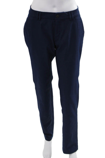Kjus Unisex Dark Blue Chino Pants Polyester Button Size 40