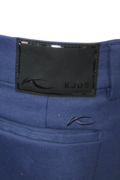 Kjus Unisex Dark Blue Chino Pants Polyester Button Size 40