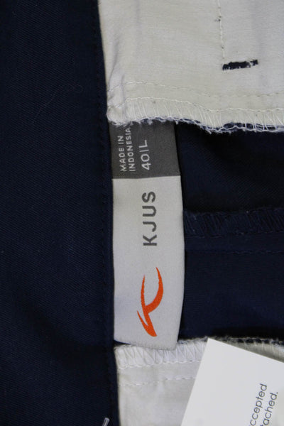 Kjus Unisex Dark Blue Chino Pants Polyester Button Size 40