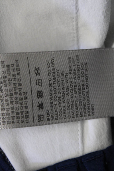 Kjus Unisex Dark Blue Chino Pants Polyester Button Size 40