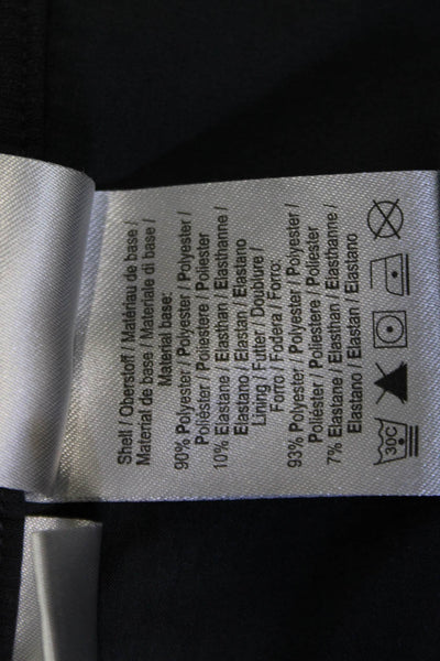 Golfino Unisex Cropped Ankle Pants Black Polyester Elastane Size 10