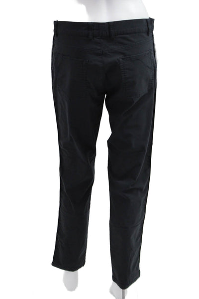 Golfino Unisex Cropped Ankle Striped Black Pants Size 8