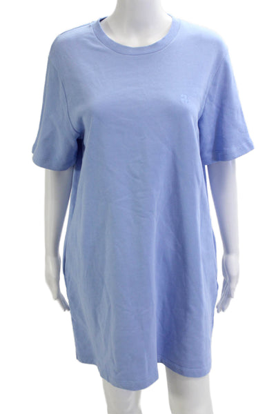 Sweaty Betty Womens T-Shirt Dress Light Blue Cotton Short Sleeve Size S