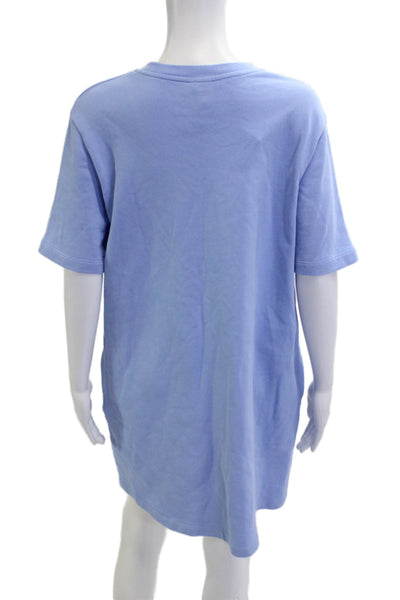 Sweaty Betty Womens T-Shirt Dress Light Blue Cotton Short Sleeve Size S