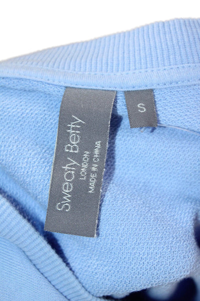 Sweaty Betty Womens T-Shirt Dress Light Blue Cotton Short Sleeve Size S