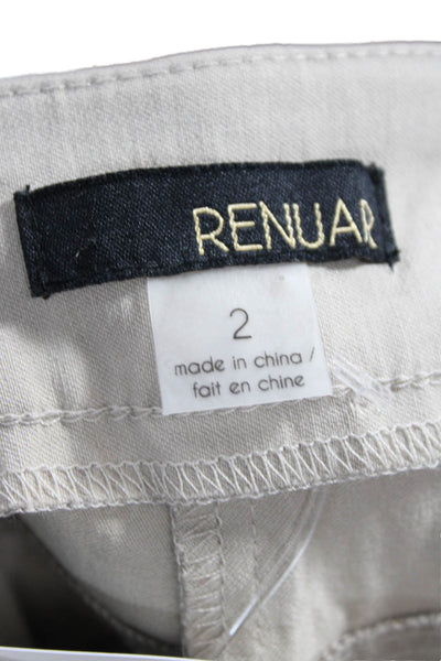 Renuar Women Capri Pants Beige Size 2