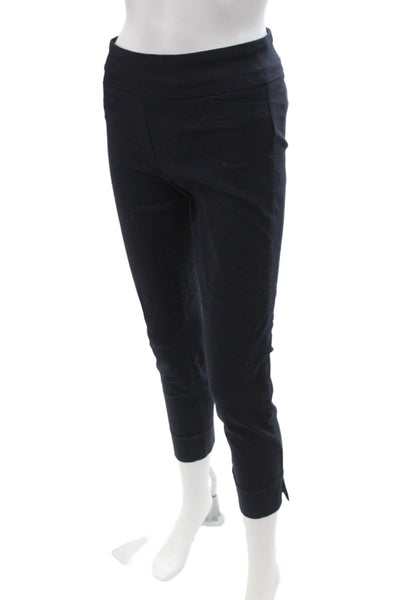 Renuar Women Ankle Cropped Dress Pants Dark Blue Size 2